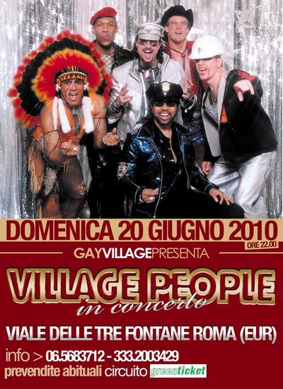 Village People al Gay Village 2010
