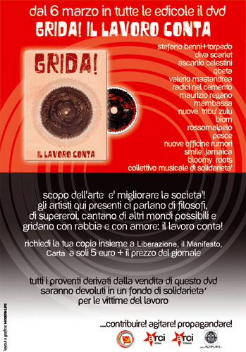 dvd Grida! il lavoro conta