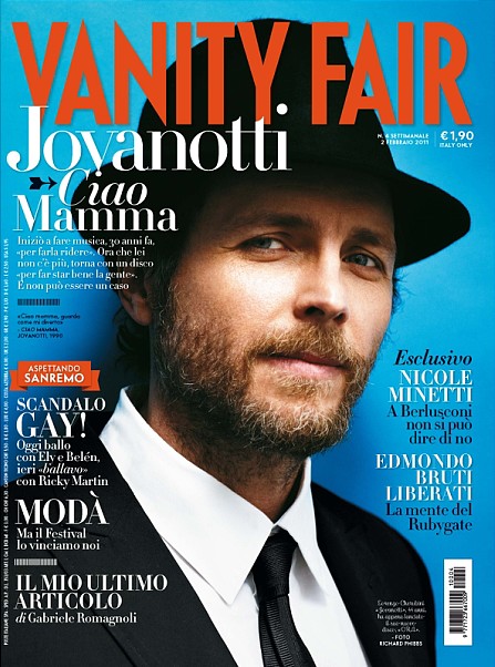 Jovanotti: intervista e copertina su Vanity Fair