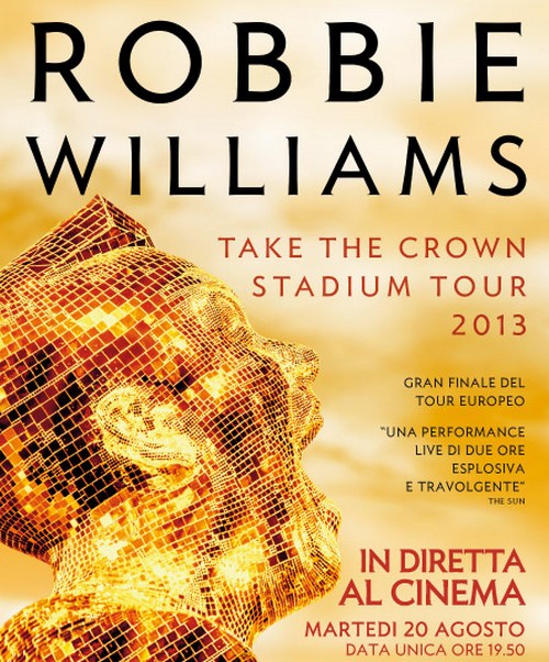 Robbie Williams: concerto di Tallin al cinema
