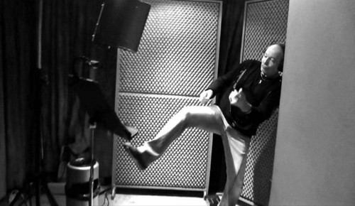 Vasco Rossi in studio di registrazione