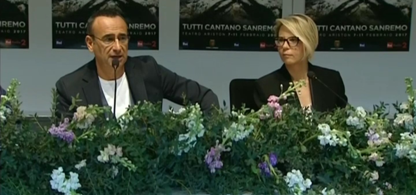 Conferenza Stampa Carlo Conti e Maria De Filippi