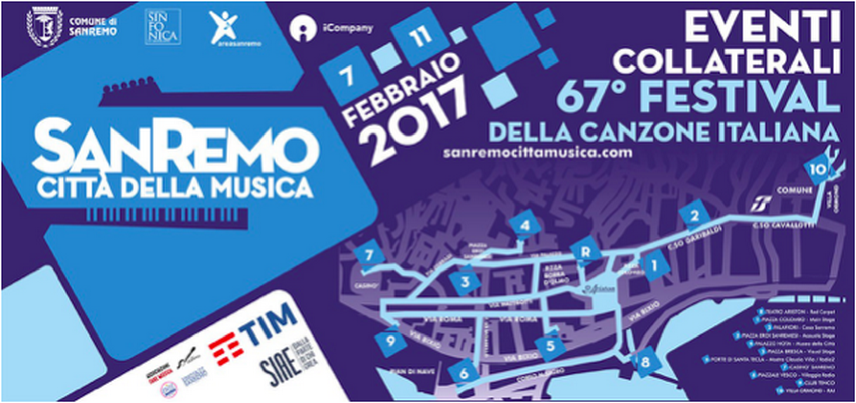 FESTIVAL DI SANREMO 2017 : Eventi Collaterali
