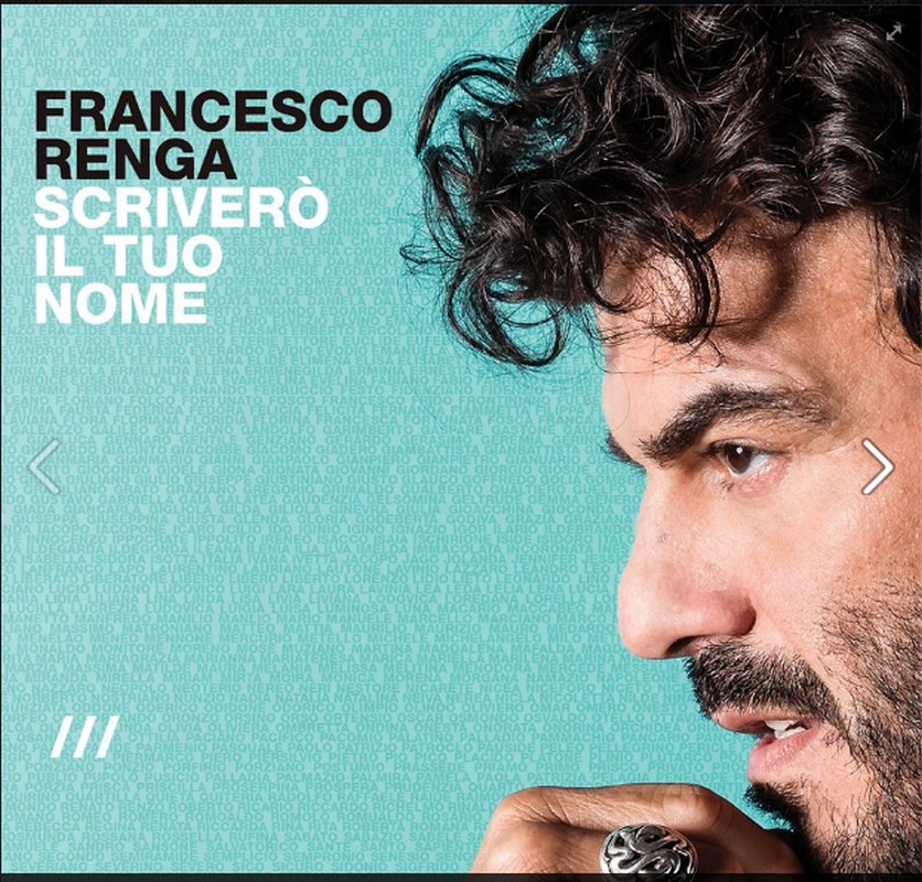 FRANCESCO RENGA DISCO DI PLATINO