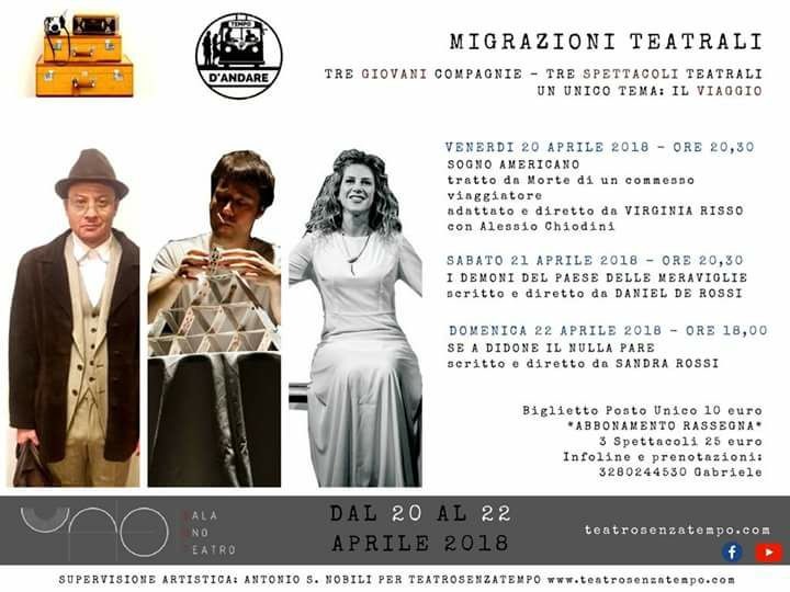 Locandina Migrazioni Teatrali