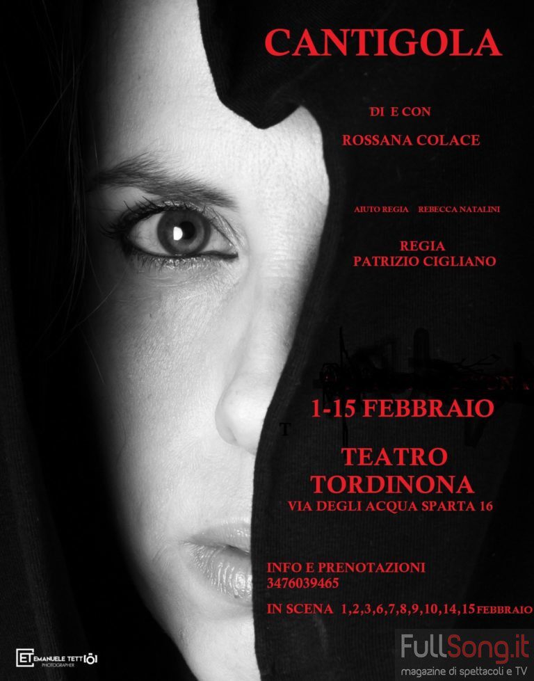 CANTIGOLA di e con Rossana Colace, regia di Patrizio Cigliano