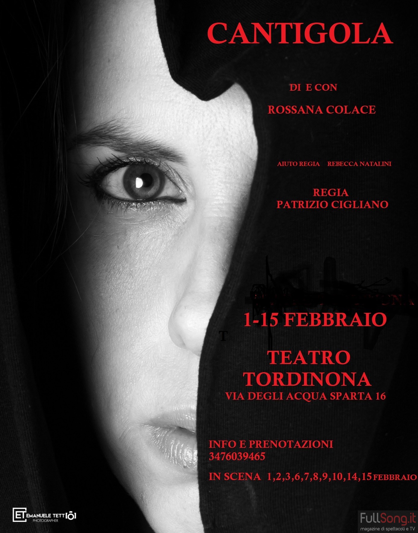 CANTIGOLA di e con Rossana Colace, regia di Patrizio Cigliano
