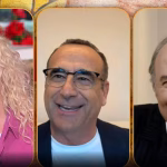 Carlo Conti, Antonella Clerici e Gerry Scotti - Foto US