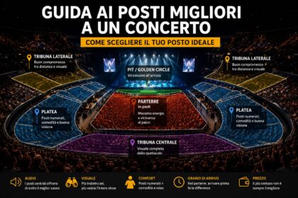Guida ai posti migliori a un concerto tra platea, parterre, pit e tribuna
